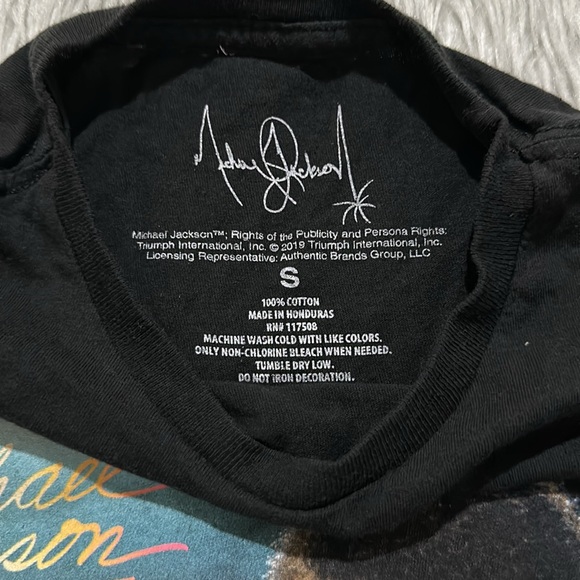 Michael Jackson black retro vintage t shirt size small - Picture 3 of 4